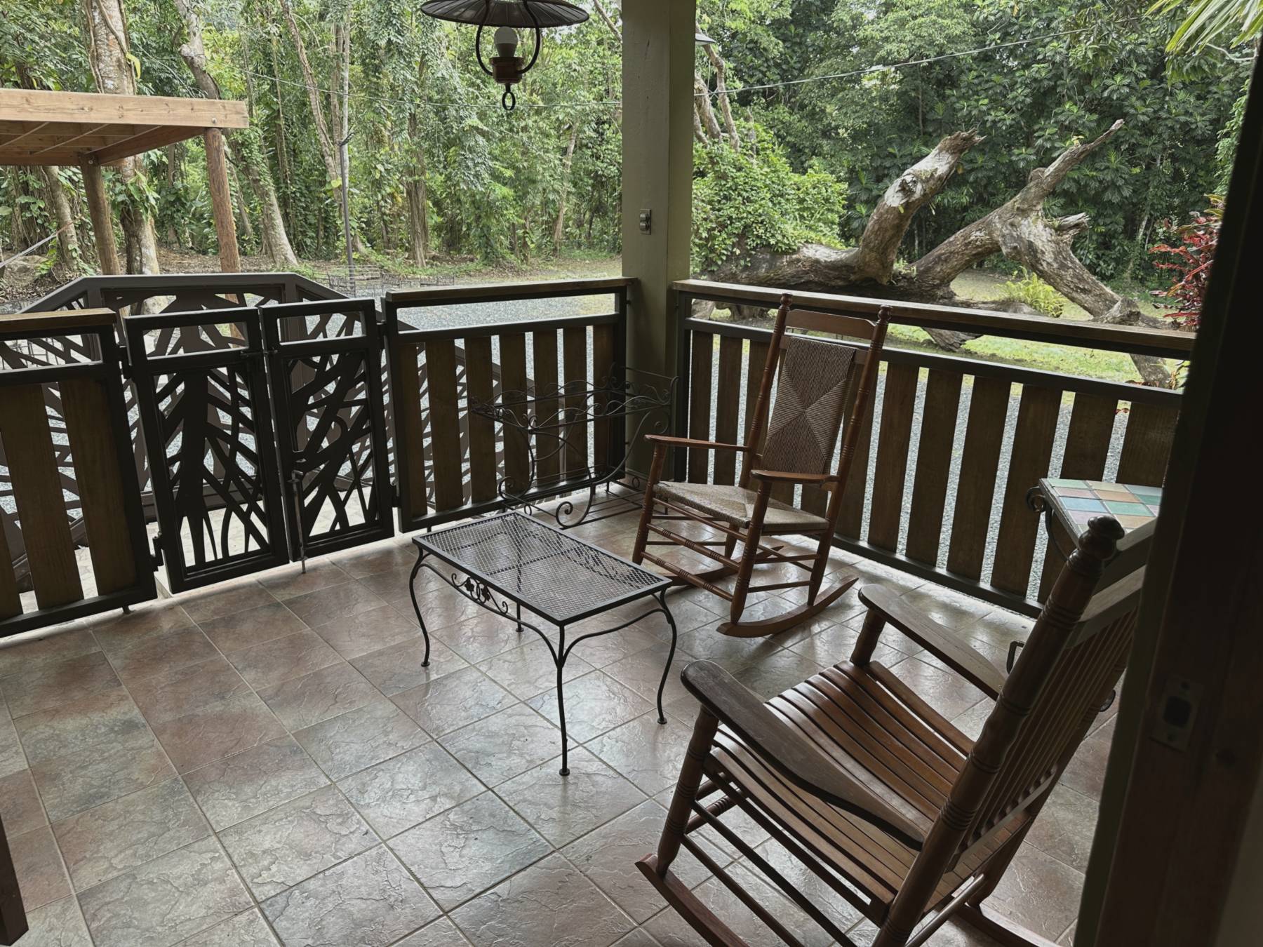 Casa Yuké veranda with rocking chairs